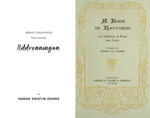Title pages in book interior design.